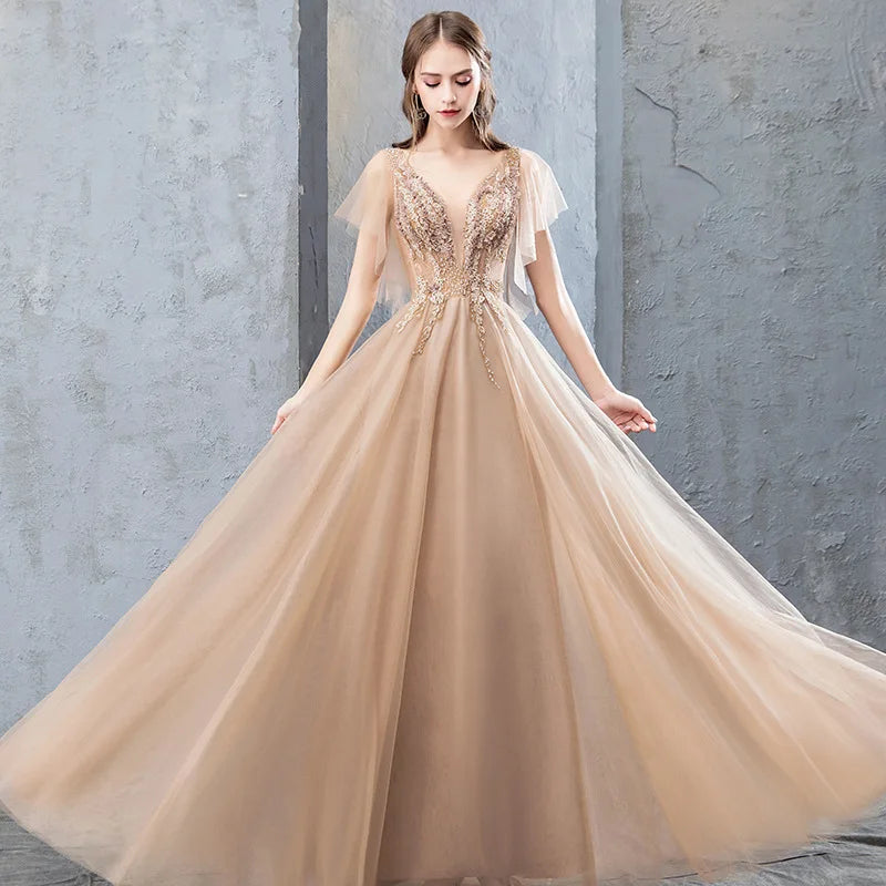 New Long Women Prom Evening Performance Banquet Party Ball Bridesmaid Gown Dress