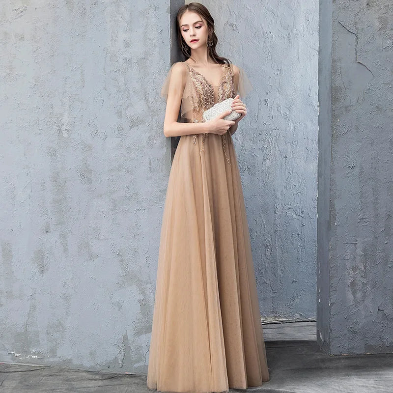 New Long Women Prom Evening Performance Banquet Party Ball Bridesmaid Gown Dress