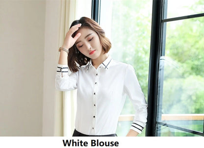 Formal Women Business Work Wear Suits Autumn Winter Professional Ladies Office Blazers Sets