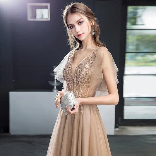 New Long Women Prom Evening Performance Banquet Party Ball Bridesmaid Gown Dress