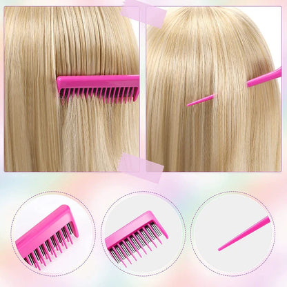 Hair Styling Comb Set 3-10pcs Hair Brush Triple Teasing Comb Rat Tail Combs Edge Brush Hair Tail Tools Braid Tool Loop