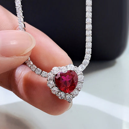 Heart Ruby Pendant Necklace Heart Ruby Pendant Necklace Heart Ruby Pendant Necklace Heart Ruby Pendant Necklace 