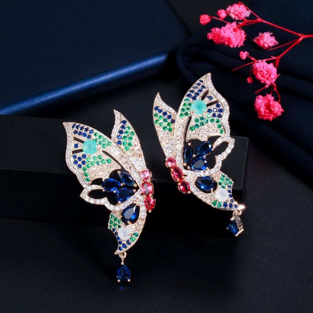 Multicolor Butterfly Earrings Multicolor Butterfly Earrings Multicolor Butterfly Earrings 