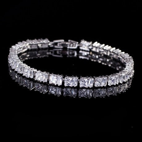 White Gold Color Crystal Bracelets White Gold Color Crystal Bracelets White Gold Color Crystal Bracelets White Gold Color Crystal Bracelets