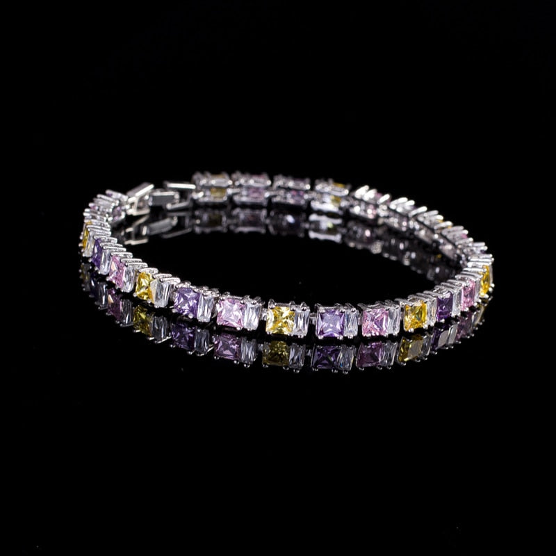 White Gold Color Crystal Bracelets White Gold Color Crystal Bracelets White Gold Color Crystal Bracelets White Gold Color Crystal Bracelets