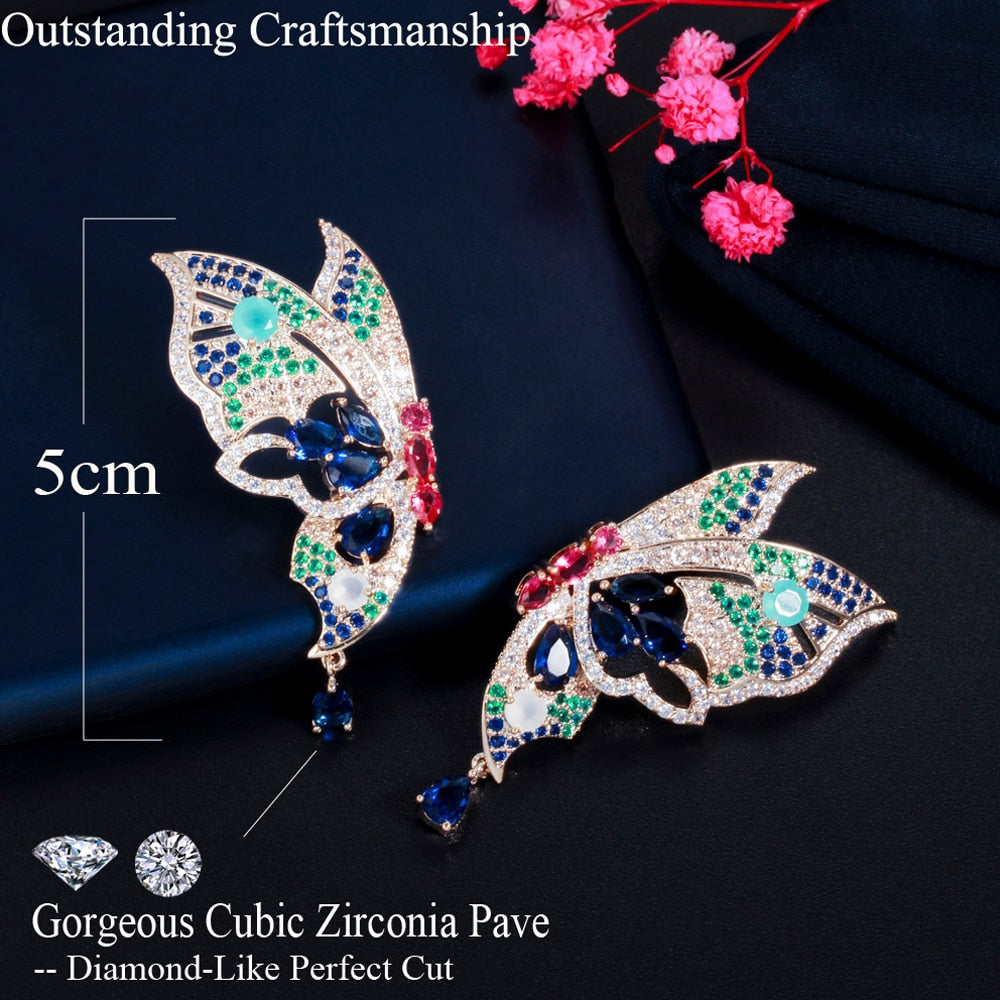 Multicolor Butterfly Earrings Multicolor Butterfly Earrings Multicolor Butterfly Earrings 