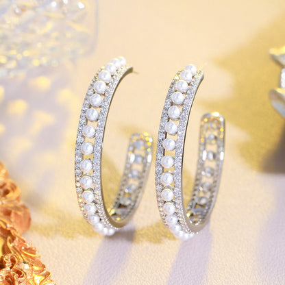 Elegant Bridal Hoop Earrings Elegant Bridal Hoop Earrings Elegant Bridal Hoop Earrings